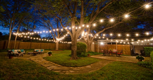 Learn more about interesting backyard lighting ideas.